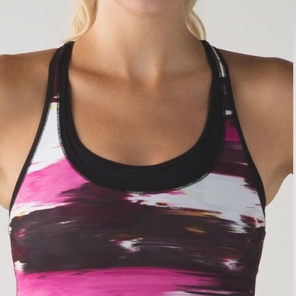 Lululemon Cool Racerback *Shine On Pigment Wind Berry Rumble Multi size XS - Picture 5 of 11